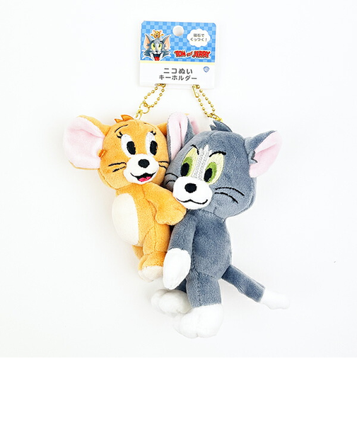トムとジェリー ニコヌイキーホルダー トムトジェリー 追いかけっこ マスコット ボールチェーン おそろ 双子