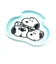 スヌーピー きょうだい スマートフォンスタンドトレイ スマホ用品 SNOOPY