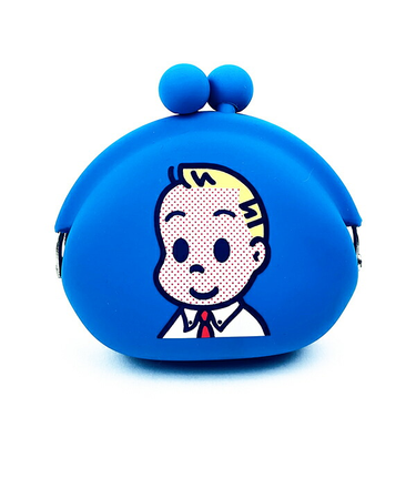 オサムグッズ ジャック シリコンがま口ポーチ(ブルー) POCHI