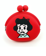 オサムグッズ ベティ シリコンがま口ポーチ(レッド) POCHI