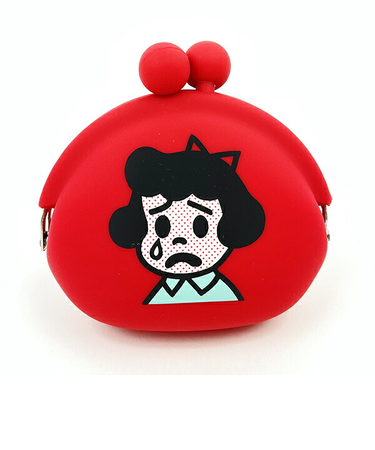 オサムグッズ ベティ シリコンがま口ポーチ(レッド) POCHI