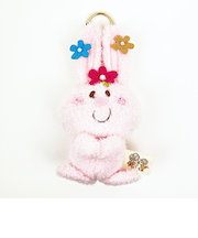 水森亜土 マスコット うさぎ キーチェーン キーリング ぬいぐるみ