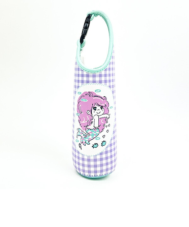 水森亜土 ペットボトルカバー  600m マーメイド パープル ランチ