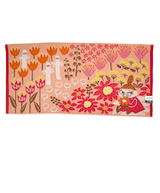 ムーミン ミニバスタオル  オレンジチューリップ バス用品 ポルトガル製