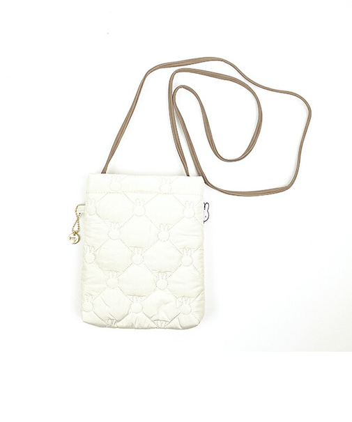 ミッフィー miffy キルティング ミニショルダーバッグ アイボリー