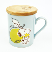 スヌーピー 木製コースター付マグ(レモン) コップ