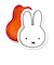 ミッフィー miffy フェイス缶メモ  (レッド) 文具