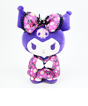 サンリオ クロミ ちょうちょ着物 ぬいぐるみ インテリア パープル