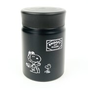 スヌーピー ステンレス保温スープケース (ブラック) ランチ SNOOPY