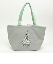 スヌーピー PEANUTS 75th ランチバッグ (グリーン) トートバッグ SNOOPY