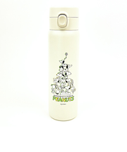 スヌーピー PEANUTS 75th ワンプッシュステンレスボトル (グリーン) 水筒 SNOOPY