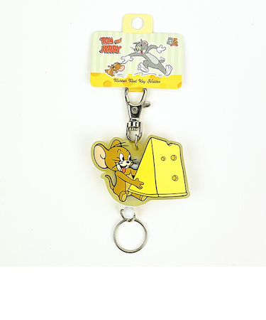 トムとジェリー ジェリー ラバーリールキーホルダー