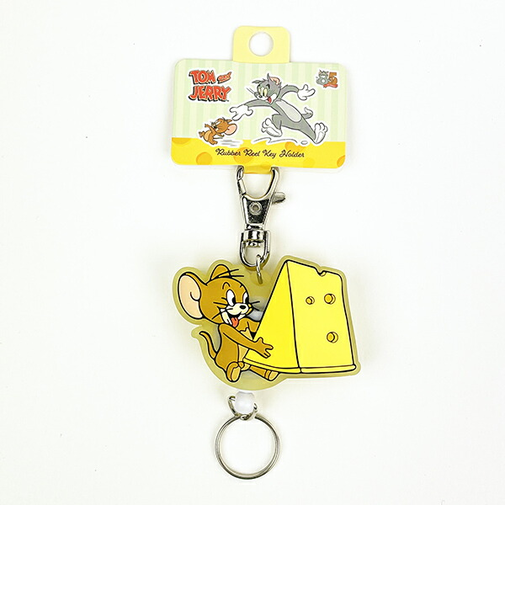 トムとジェリー ジェリー ラバーリールキーホルダー