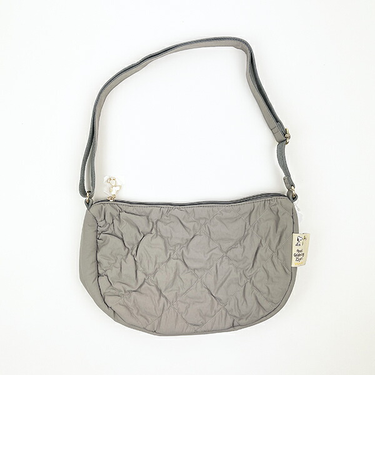 スヌーピー キルティング ショルダーバッグ グレー SNOOPY