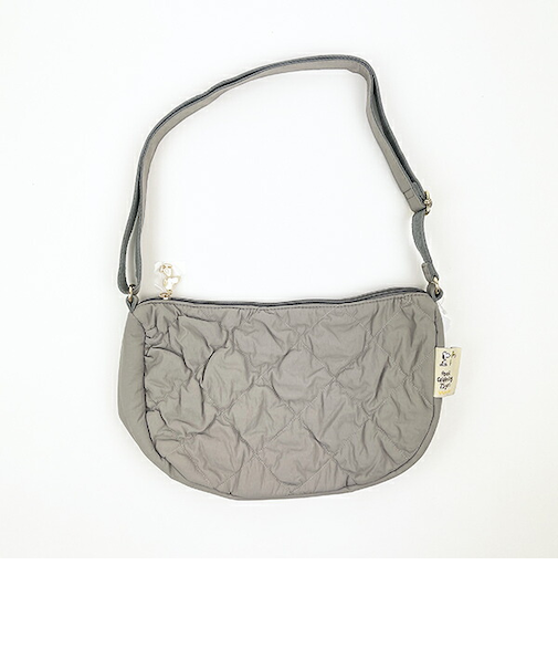 スヌーピー キルティング ショルダーバッグ グレー SNOOPY