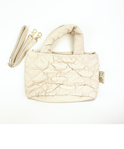 スヌーピー 2WAY キルティングトートバッグ(S)  アイボリー SNOOPY