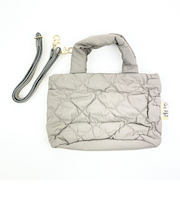 スヌーピー 2WAY キルティングトートバッグ(S) グレー SNOOPY