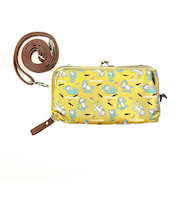 11ぴきのねこ ジャガードお財布ショルダーバッグ(びっくり) イエロー
