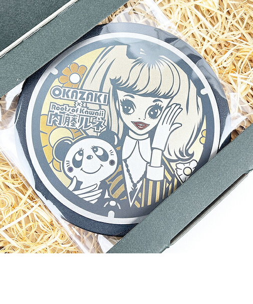 内藤ルネ チタン製ミニチュアマンホール（オレンジ） 日本製