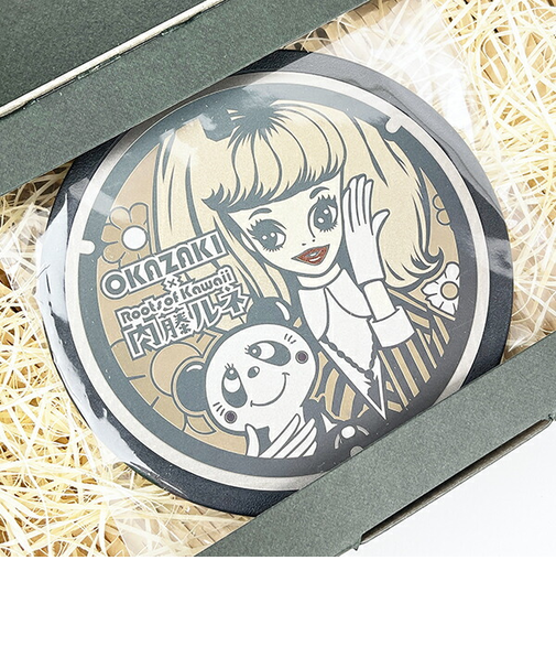 内藤ルネ チタン製ミニチュアマンホール（ブラウン） 日本製