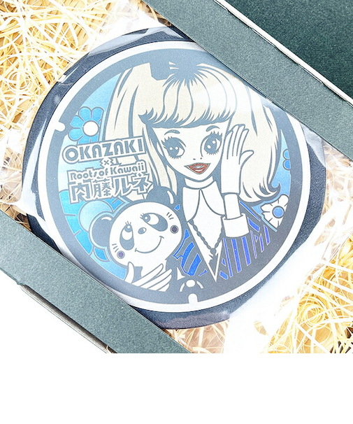 内藤ルネ チタン製ミニチュアマンホール（あお） 日本製