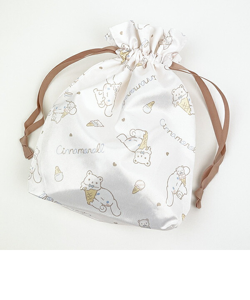 サンリオ シナモロール 巾着 のんびりナチュラルシリーズ シナモン Sanrio