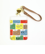 ミッフィー MIFFY&ANIMALS リール付き パスケース