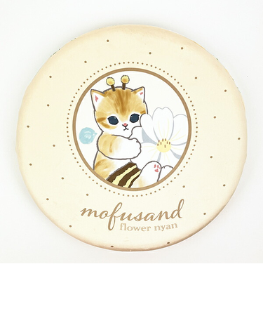 moufusand モフサンド低反発もちもちシートクッション フラワー イエロー インテリア リビング ダイニング 座布団