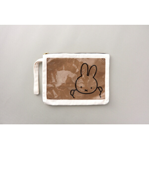 ミッフィー miffy P-BAG クラッチバッグ(グレー) ポーチ
