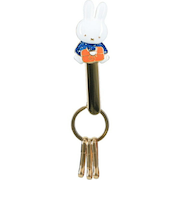 ミッフィー miffy にもつ バッグキークリップ キーホルダー
