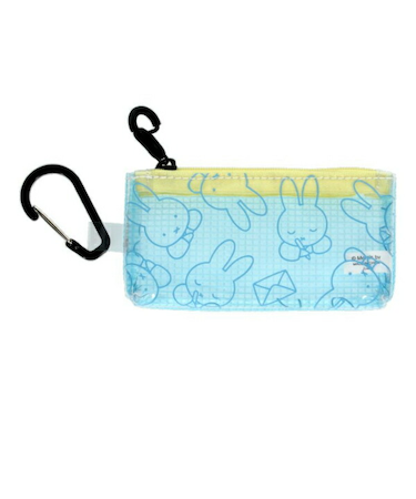 ミッフィー miffy letter ターポリンタイニーポーチ(ブルー)