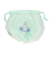 ムーミン ふんわり巾着ポーチ(グリーン)