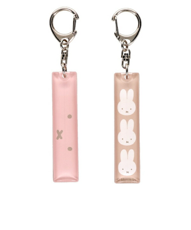 ミッフィー miffy フェイス アクリルスティックキーホルダー(アイボリー)
