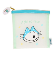 11ぴきのねこ にこにこ メッシュポーチ(ブルー)