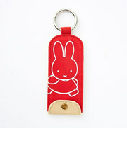ミッフィー miffy リール付キーカバー (レッド) キーケース