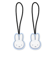 ミッフィー miffy フェイス ジッパータブ(ライトブルー) チャーム