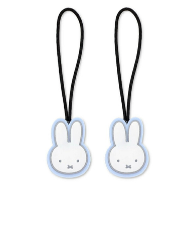 ミッフィー miffy フェイス ジッパータブ(ライトブルー) チャーム