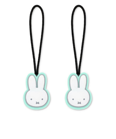 ミッフィー miffy フェイス ジッパータブ(ライトグリーン) チャーム