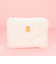 ミッフィー miffy もこもこフラットポーチ(アイボリー)