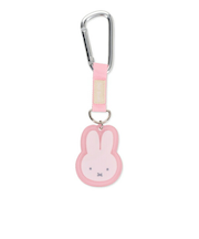 ミッフィー miffy フェイス カラビナ付きアクリルキーホルダー(ピンク)