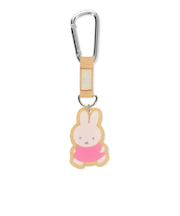 ミッフィー miffy あるき カラビナ付きアクリルキーホルダー(オレンジ)