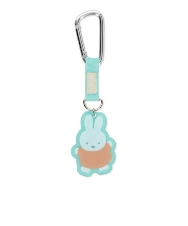 ミッフィー miffy ばんざい カラビナ付きアクリルキーホルダー(グリーン)