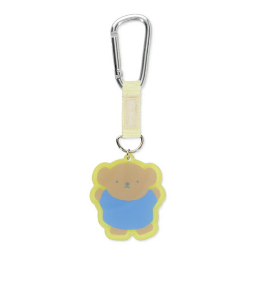ミッフィー miffy ボリス ばんざい カラビナ付きアクリルキーホルダー(イエロー)