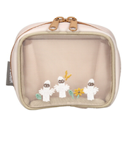 ムーミン ニョロニョロ ミニ じゃばらメッシュポーチ(ライトベージュ)