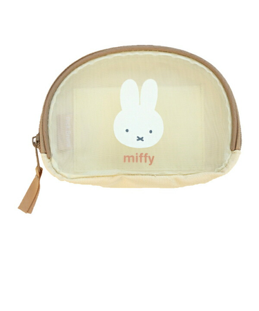 ミッフィー miffy シェル型メッシュポーチ (アイボリー)