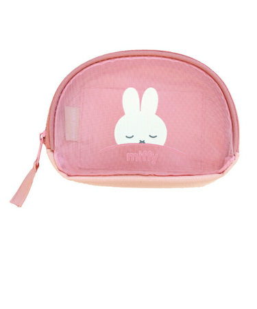 ミッフィー miffy シェル型メッシュポーチ (ピンク)