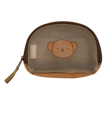 ミッフィー miffy ボリス シェル型メッシュポーチ (ブラウン)