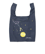 星の王子さま ポケッタブルエコバッグ(ネイビー)