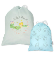 星の王子さま マルチ巾着2個セット(グレー&ブルー)