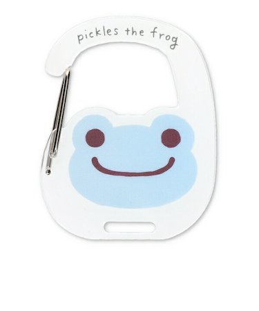 かえるのピクルス アクリルカラビナ(ブルー)